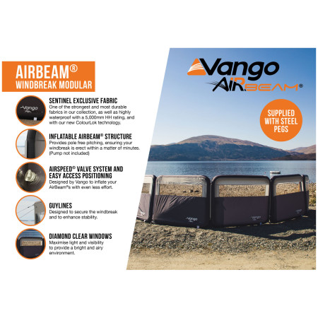 Perete de cort Vango AirBeam Modular Windbreak