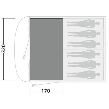Covor pentru cort Easy Camp Carpet Edendale 600