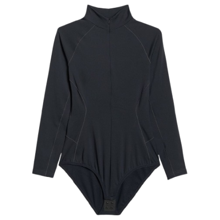 Tricou funcțional femei 4F Brushed Underwear F092 negru DEEP BLACK