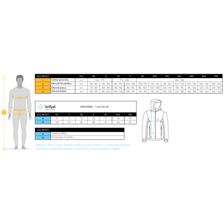 Hanorac bărbați Kilpi Lagoa-M