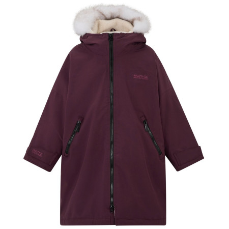 Geacă impermeabilă pentru copii Regatta Junior Waterproof Changing Robe Pro Fig violet Fig
