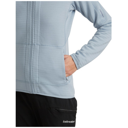 Hanorac femei Icebreaker W Mer 400 RealFleece Descender LS Z
