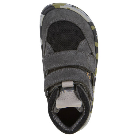 Încălțăminte barefoot all-seasons pentru copii Frodo Barefoot Tex Fun Autumn Grey/Black
