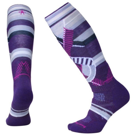 Șosete 3/4 femei Smartwool Phd Ski Medium Pattern Women`s violet mountain purple