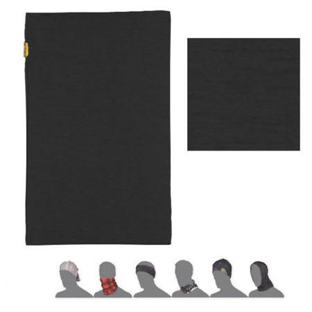 Bandană femei Sensor DF Merino Wool negru černá