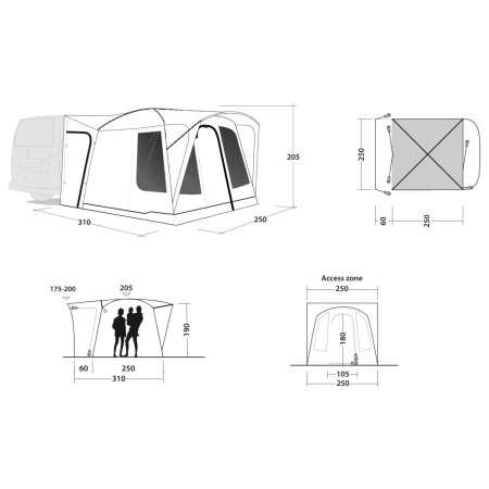 Cort auto Outwell Pine Hills