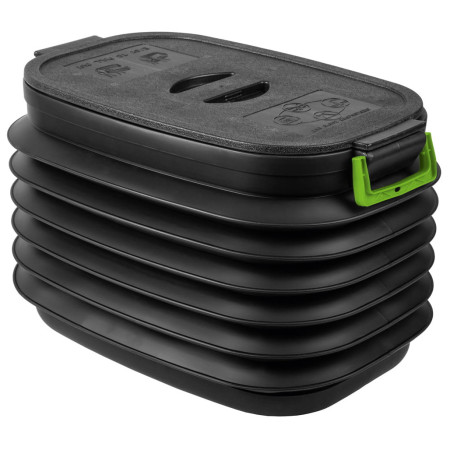 Cutie pliantă cu capac Yolco CP37 negru/verde