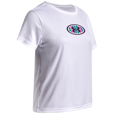Tricou funcțional copii Under Armour Tech Armour Graphic SS White