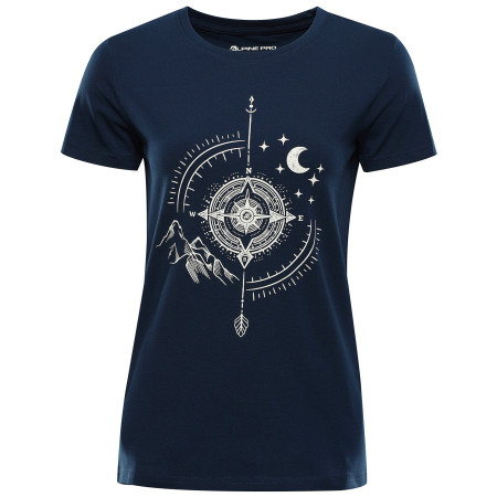 Tricou femei Alpine Pro Morola albastru închis MOONLIT OCEAN VARIANTA PB