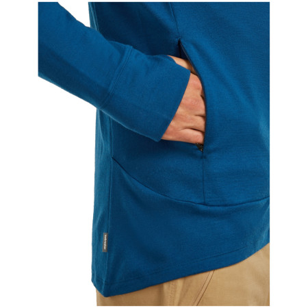 Hanorac funcțional bărbați Icebreaker M Mer 260 Quantum IV LS Zip Hoodie
