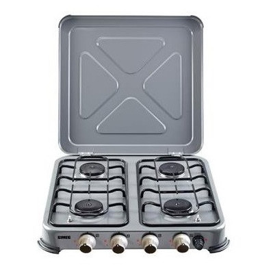 Arzător pe gaz Gimeg Čtyřplotýnkový plynový vařič se zapalovačem gri