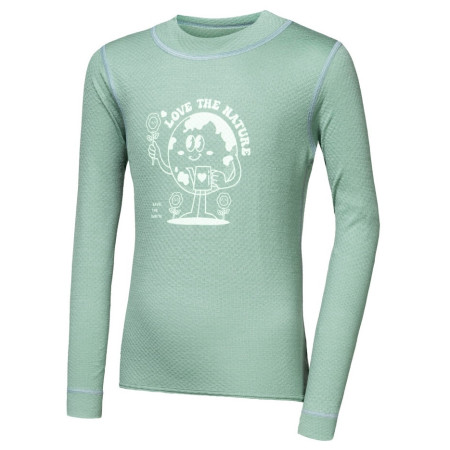 Tricou funcțional copii Sensor Merino DF Planet Basil Green verde deschis Basil Green