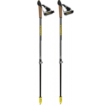 Bețe Nordic Walking Vipole Instructor Vario Ql Silent Dlx maro gri