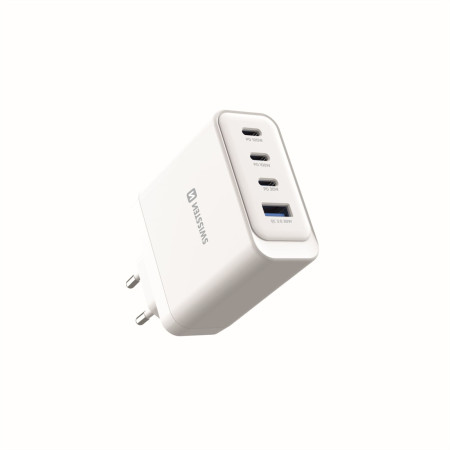 Adaptor Swissten GaN 2X USB-C 100W + 1X USB-C 20W + 1X USB-A 30W
