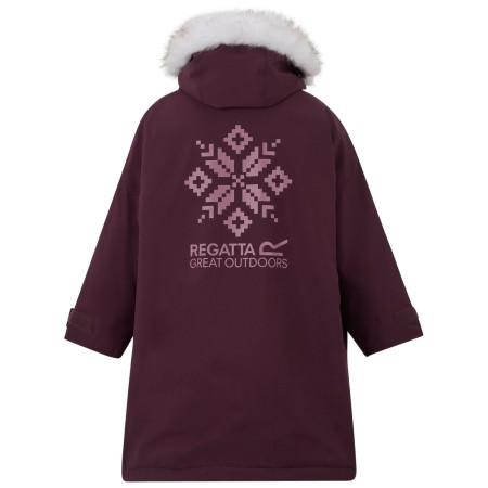 Geacă impermeabilă pentru copii Regatta Junior Waterproof Changing Robe Pro Fig