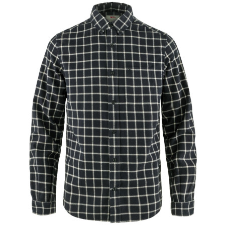Cămașă bărbați Fjällräven Övik Flannel Shirt M albastru/alb Dark Navy-Chalk White
