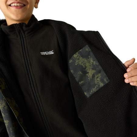 Geacă impermeabilă pentru copii Regatta Junior Waterproof Changing Robe Pro Bark Green