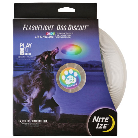 Jucărie pentru câini Nite Ize Flashflight® Dog Discuit™ LED Flying Disc