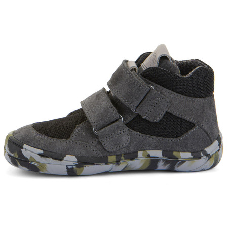 Încălțăminte barefoot all-seasons pentru copii Frodo Barefoot Tex Fun Autumn Grey/Black