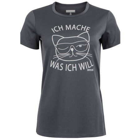 Tricou femei Regatta Wmn Fingal Slogan gri