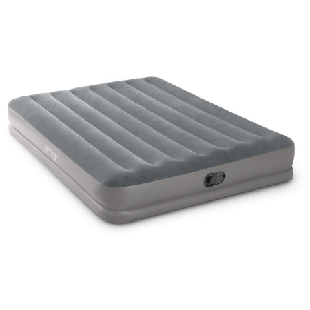 Saltea gonflabilă Intex Queen Dura-Beam Prestige Mid-Rise USB Pump gri