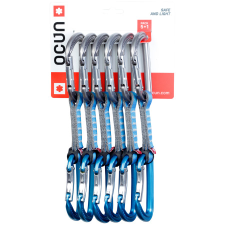Buclă echipată Ocun Falcon QD Pad 16 - pack 5+1 albastru