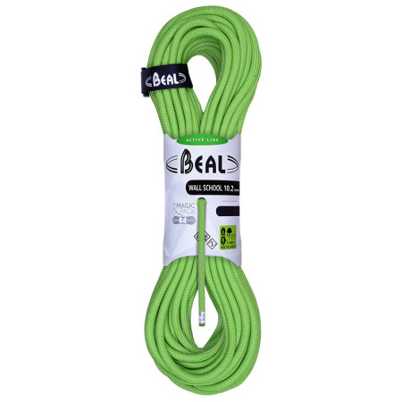 Coardă de alpinism Beal Wall School 10,2 mm (40 m) verde green