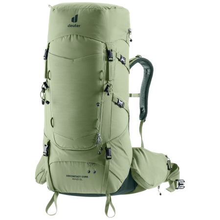 Rucsac turistic femei Deuter Aircontact Core 45+10 SL verde grove-ivy