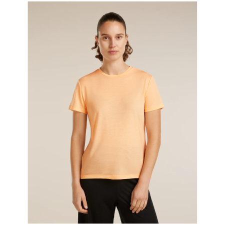 Tricou funcțional femei Icebreaker W Mer Core SS Tee portocaliu/ SUNSTONE