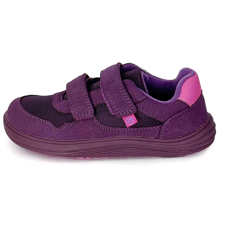 Încălțăminte barefoot all-seasons pentru copii Bugga Safi Dark Purple