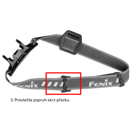 Lanternă frontală Fenix Set de curele negre AFH-02 pentru lanternele frontale Fenix