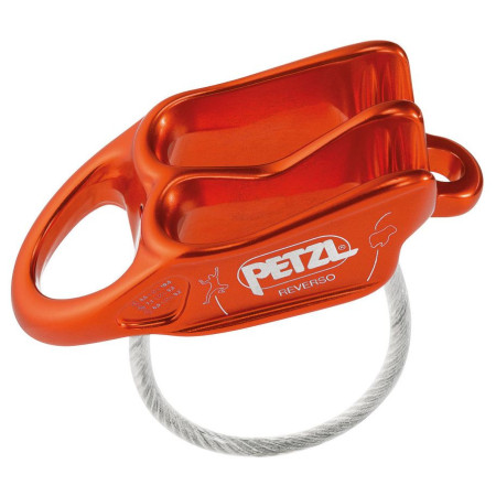 Coborâtor Petzl Reverso portocaliu