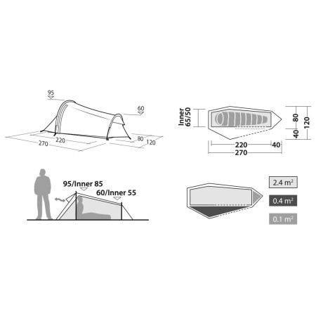 Cort turistic Robens Cress 1 Pro