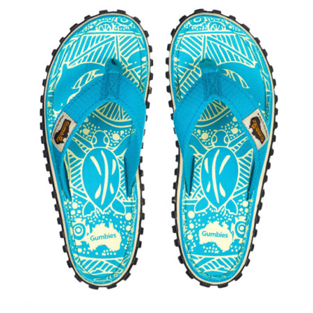 Șlapi femei Gumbies Islander Turquoise Pattern turquoise turquoise