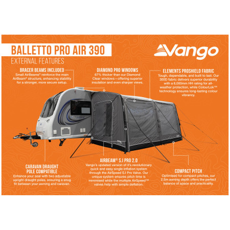 Cort frontal Vango Balletto Pro Air 390