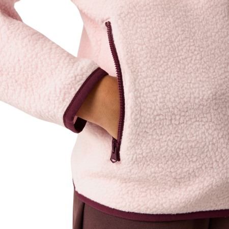Hanorac funcțional copii Regatta Junior Frankie Warm Fleece Pink Haze/Fig