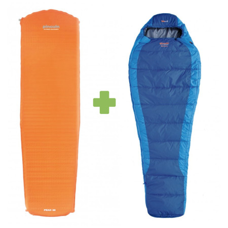 Set Pinguin Set spacáku Savana 185 a karim albastru