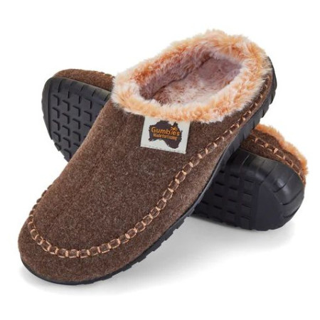 Papuci de casă pentru femei Gumbies Ossa Low Chocolate & Cream