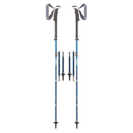 Bețe de trekking Leki Micro Vario Carbon Antishock albastru DarkblemetallicDarkblueWhite