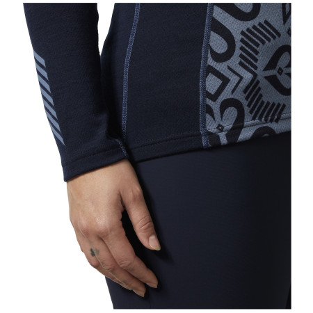 Tricou funcțional femei Helly Hansen W Lifa Merino Midw Gra 1/2 Zip