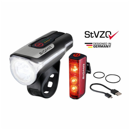 Lumină față / spate Sigma Aura 80 USB + Blaze