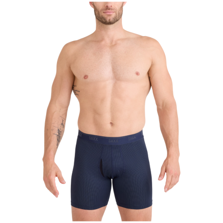 Boxeri bărbați Saxx Quest Quick-Dry Mesh Boxer Brief Fly 3Pk