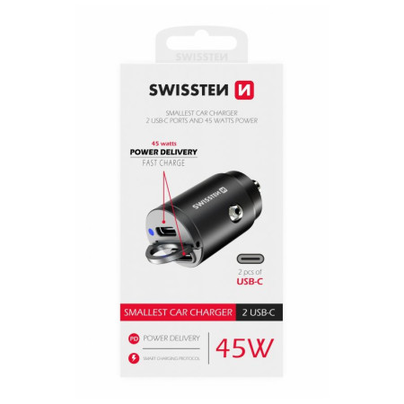 Adaptor auto Swissten Car Charger 45W