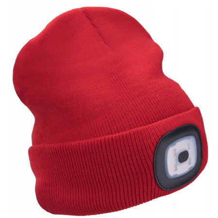 Căciulă cu lanternă frontală Extol Light roșu