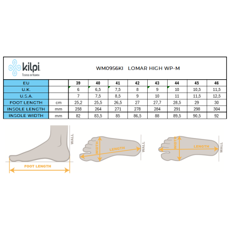 Încălțăminte bărbați Kilpi Lomar High Wp-M