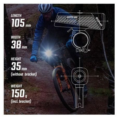 Lumină față / spate Sigma Buster 800 + Buster RL 80