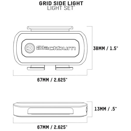 Far față Blackburn Grid Side Light Set