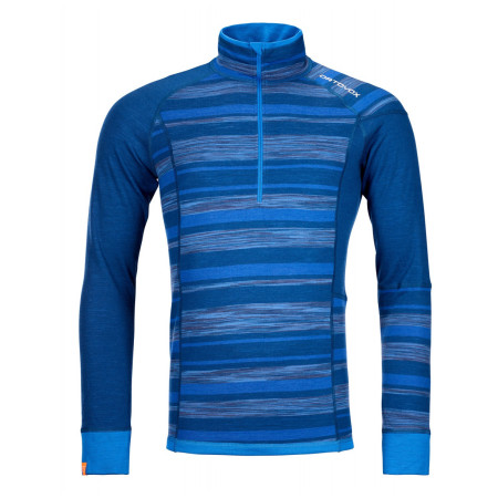 Hanorac funcțional bărbați Ortovox 210 Supersoft Zip Neck albastru