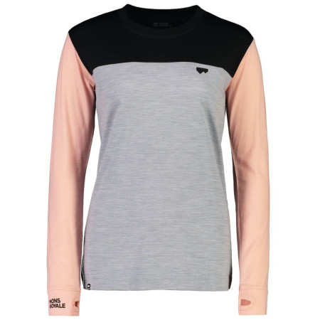 Tricou funcțional femei Mons Royale Yotei Bf Ls Dream State roz/negru