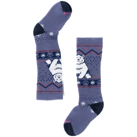 Șosete Smartwool Kids' Wintersport Full Cushion Polar Bear albastru